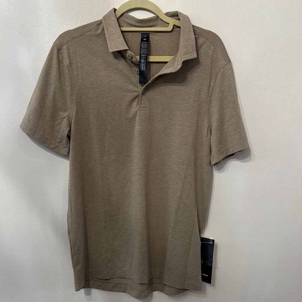 Lululemon Men’s Evolution Short-Sleeve Polo Sheer Oak NWT